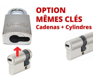 cadenas abus et demi cylindre de porte