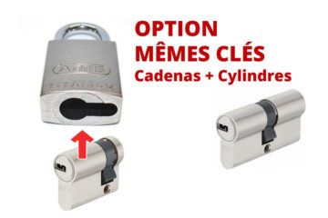 cadenas abus et demi cylindre de porte