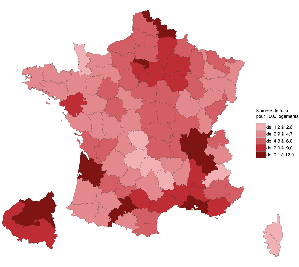 Statistiques cambriolages France