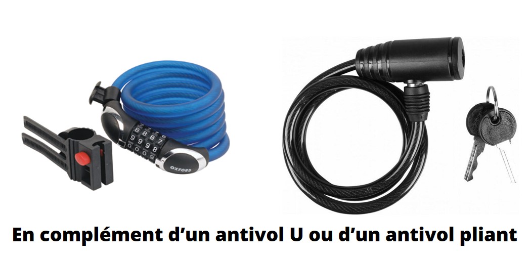 Antivol cable vélo